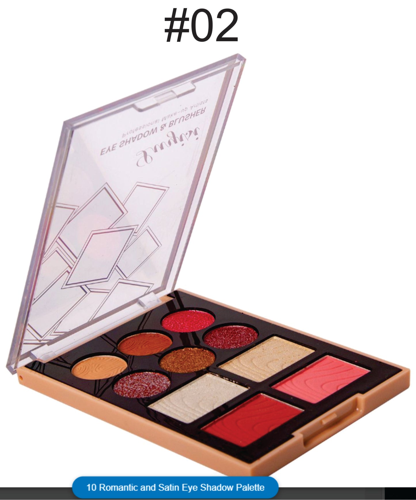 Satin Eye Shadow & Blusher 10 Romantic Palette LUYISI