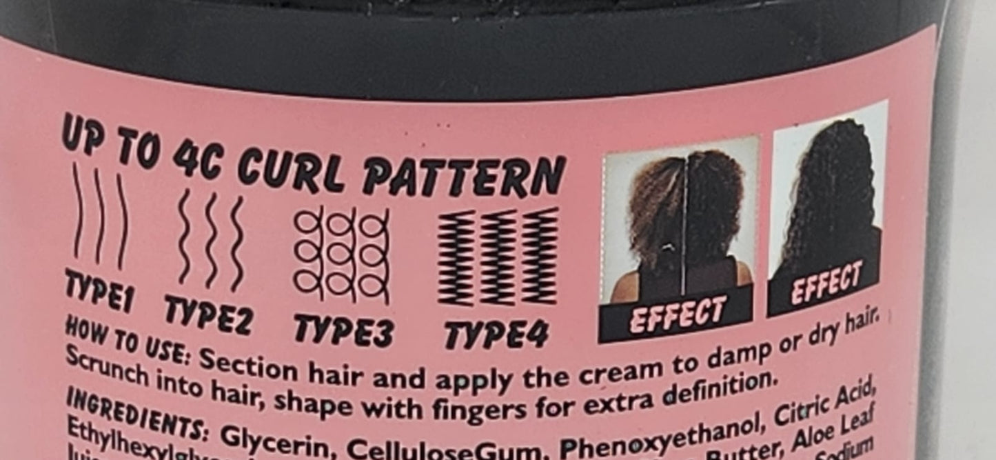 MAX MVAKA Hair Curling Cream (300ml) defines tight 4C curls with weightless moisture, shine, and all-day frizz control.