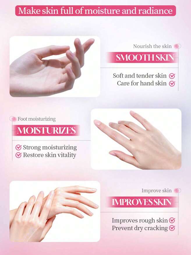 SADOER Collagen & Niacinamide Whitening Anti-Wrinkle Hand Cream 60g, Brightens Dull Skin, Smooths Roughness, Moisturizing