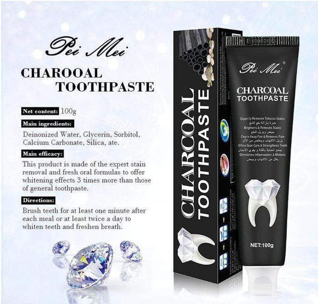 Teeth Whitening Charcoal Toothpaste Oral Care 100ml