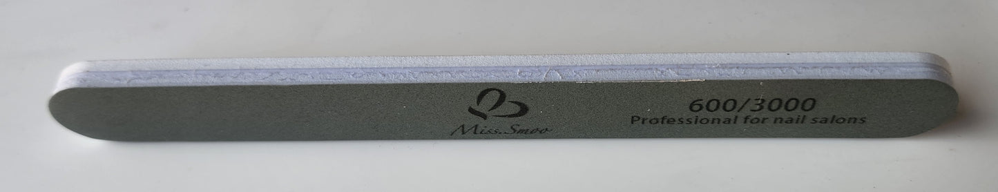 Miss Smoo Nail File 600/300 - STRAIGHT