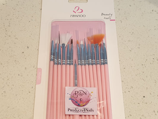 Miss Smoo Nail Gel Art Brush Set 15Pcs