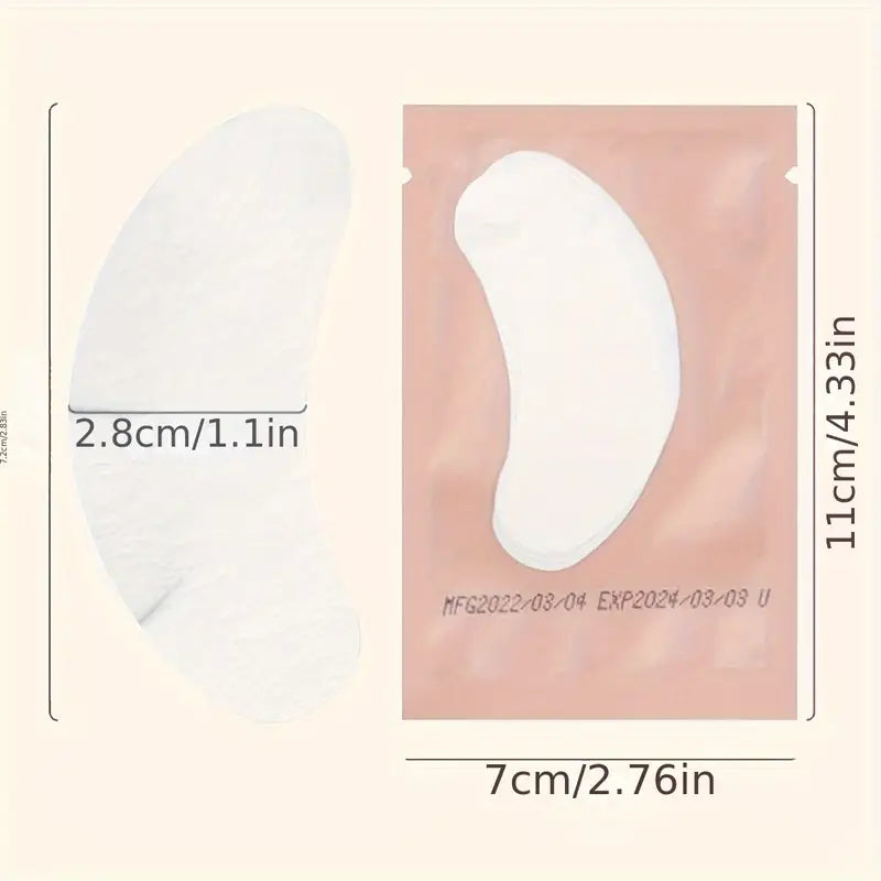 Eyelash Extension Under Eye Gel Pads Patches Vegan, No Skin Damage, No Skin Tearing