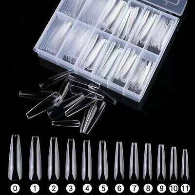 2XL Long Coffin Tips 504pcs