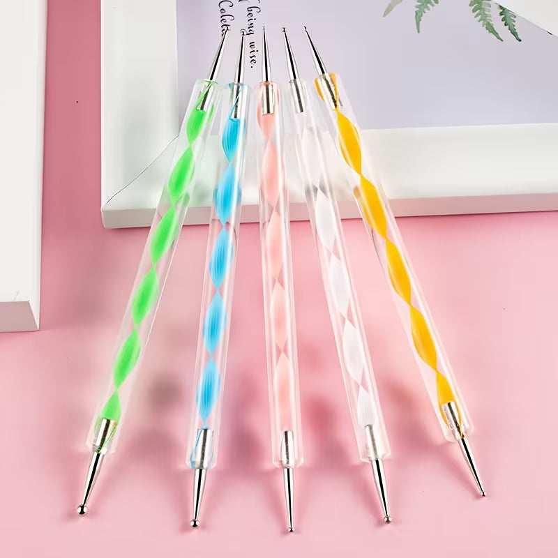 Nail Gel Art Dotting Tool Set 5Pcs