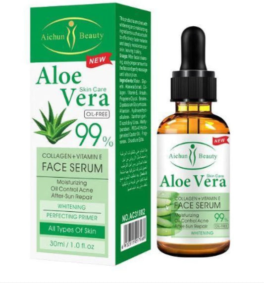 99% Aloe Vera Face Serum with Collagen and Vitamin E