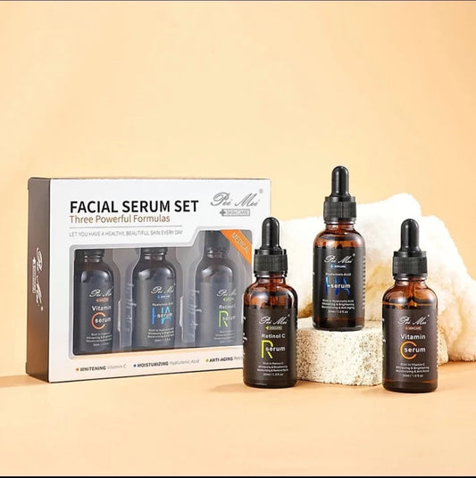 Pei Mei Facial Serum Set Three Powerful Formulas - PM6952