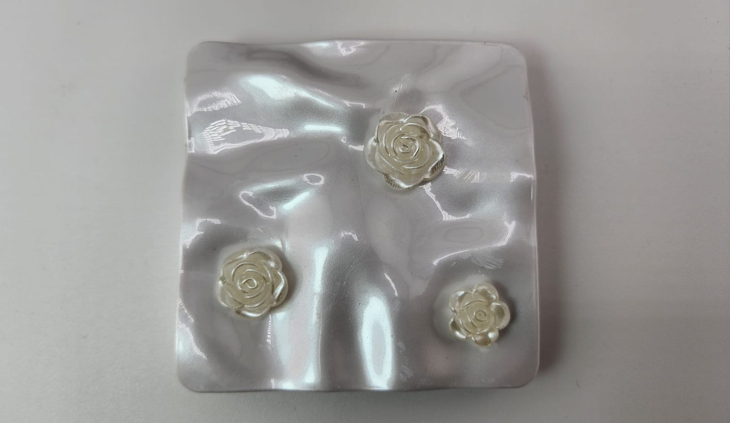 Cosmetic Mirror Classics Fashion 2 in 1 (Plain Mirror and Magnifying Glass) -1336-7