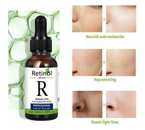 Vitamin C, Retinol and Hyaluronic Acid Face Serum Set - Complete Skincare Solution