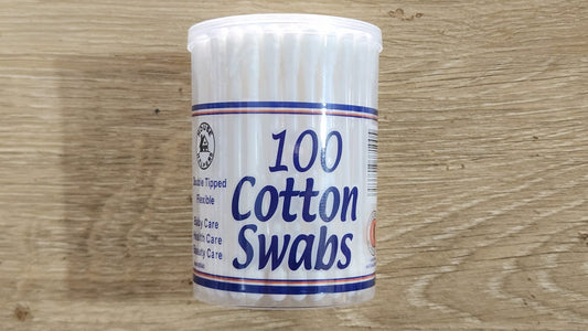 100 Cotton Swabs Double Tipped Flexible - House Helpers