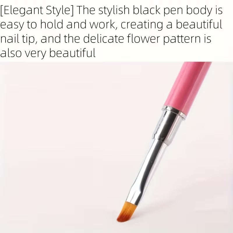 Poly Gel Nail Brush Dual-ended with Spatula (High Quality)