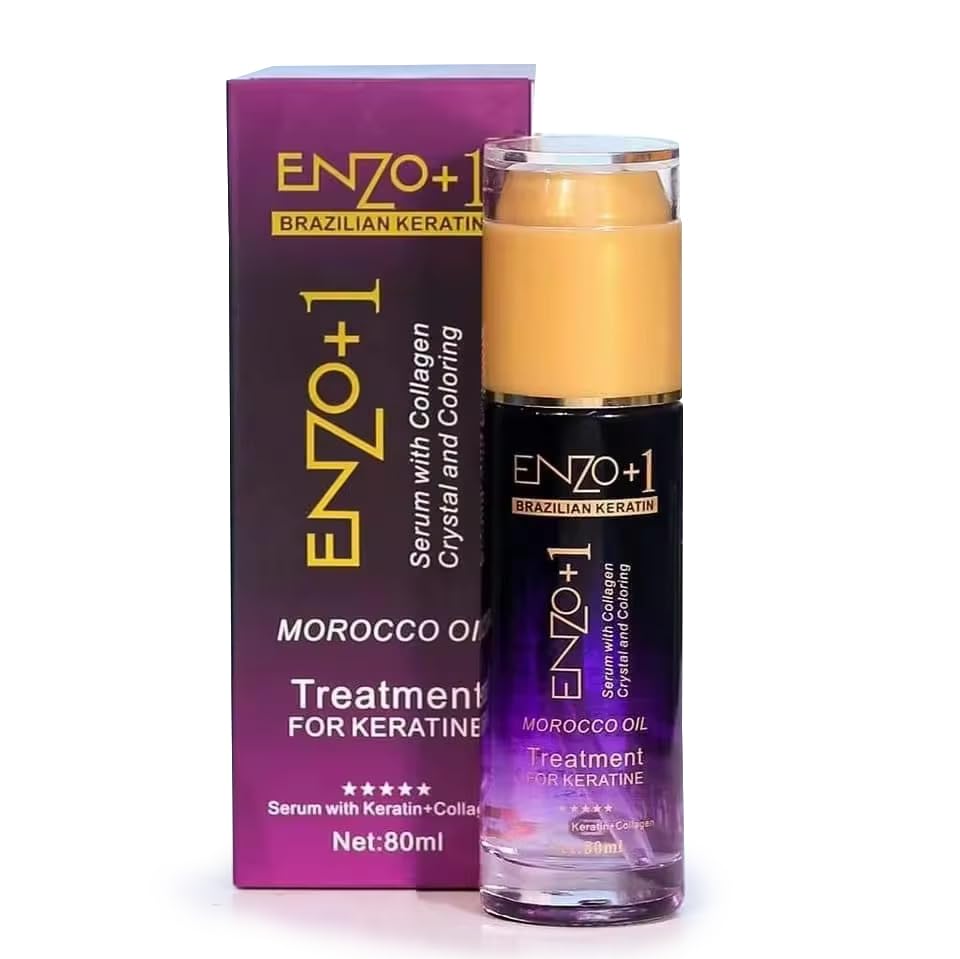 Enzo+1 Brazilian Keratin Hair Serum with Collagen Crystals 80ml - HS030-8