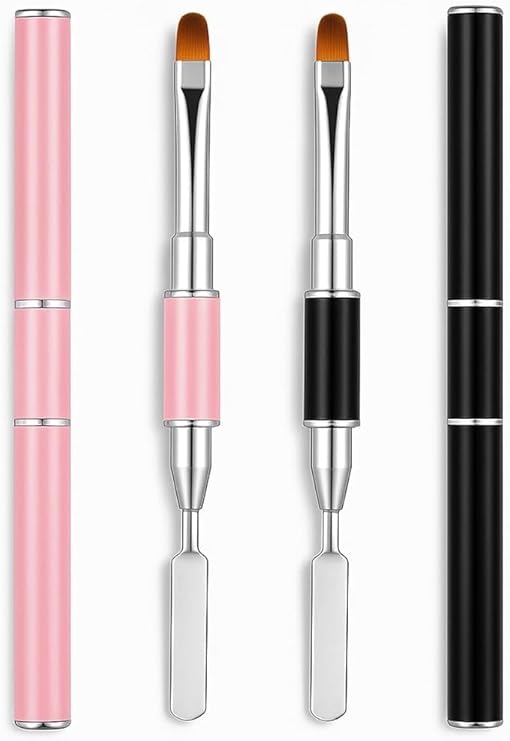 Poly Gel Nail Brush Dual-ended with Spatula (High Quality)