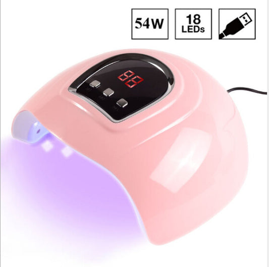 54W Pink UV&LED Lamp for Nails (USB Cable Plug)