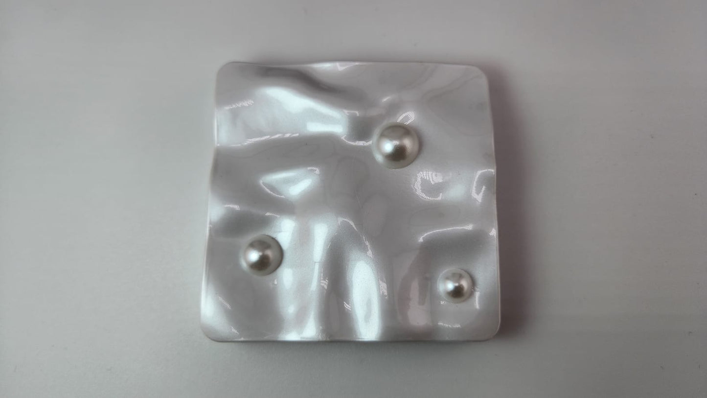 Cosmetic Mirror Classics Fashion 2 in 1 (Plain Mirror and Magnifying Glass) -1336-7