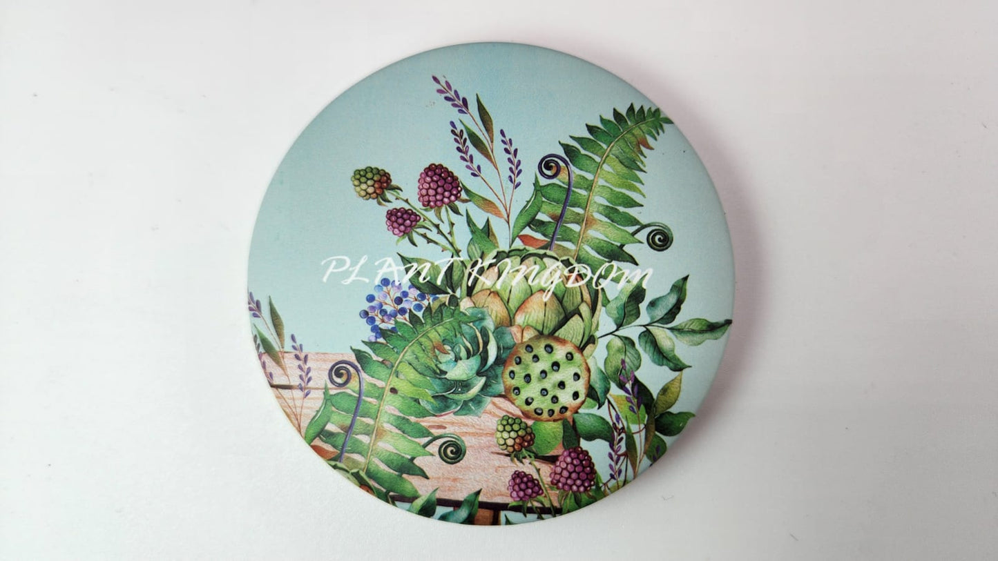 Cosmetic Mirror Classics Fashion 2 in 1 (Plain Mirror and Magnifying Glass) -1336-3