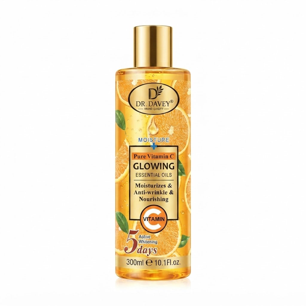 Dr. Davey Glowing Pure Vitamin C - Moisturizes & Anti-wrinkle & nourishing 5 days Active Whitening 300ml