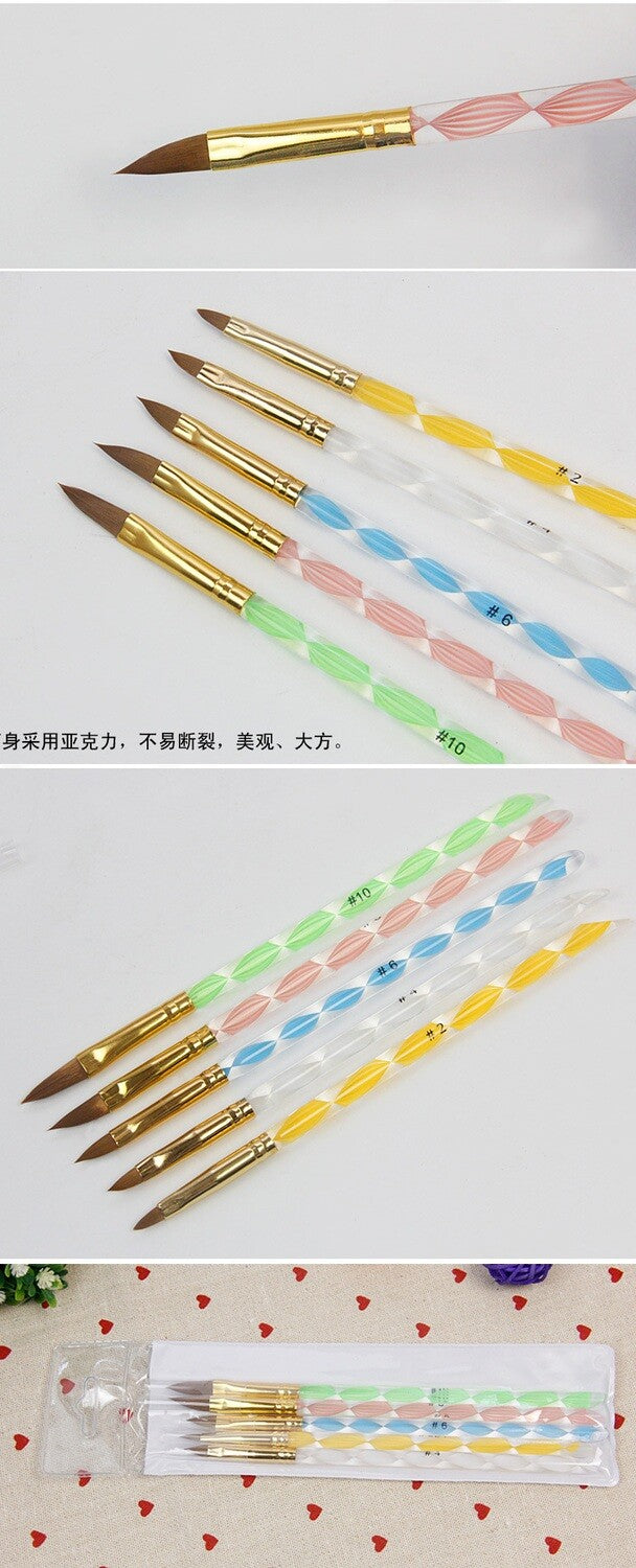 5pcs Acrylic Brush