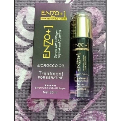 Enzo+1 Brazilian Keratin Hair Serum with Collagen Crystals 80ml