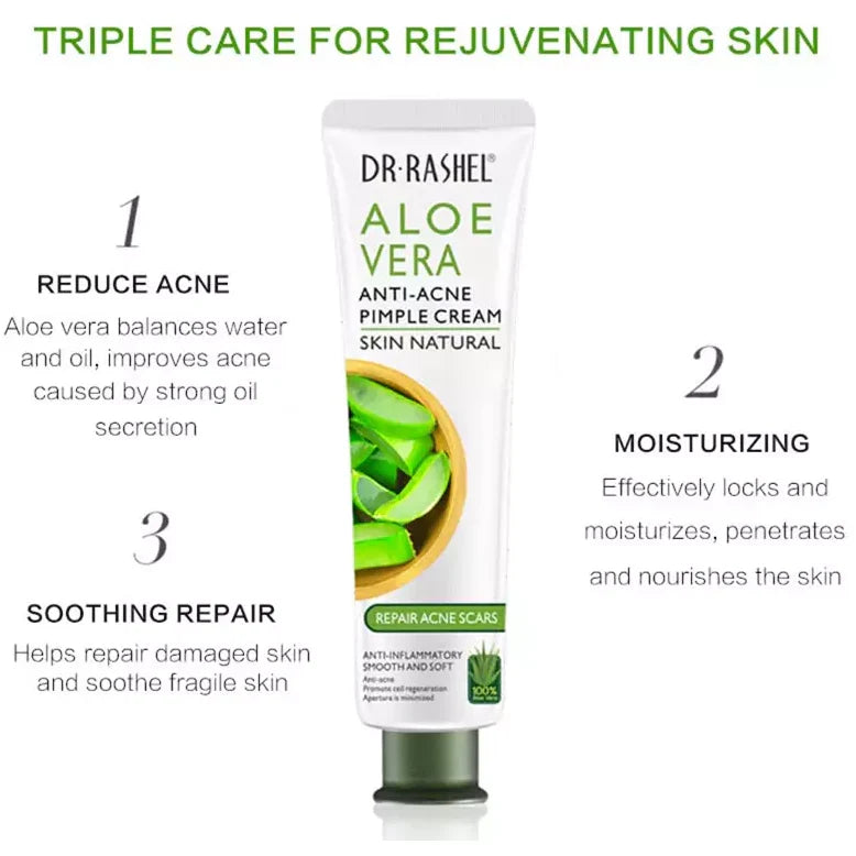 Dr. Rashel Aloe Vera Anti-Acne Pimple Cream Repair Acne Scars 30g