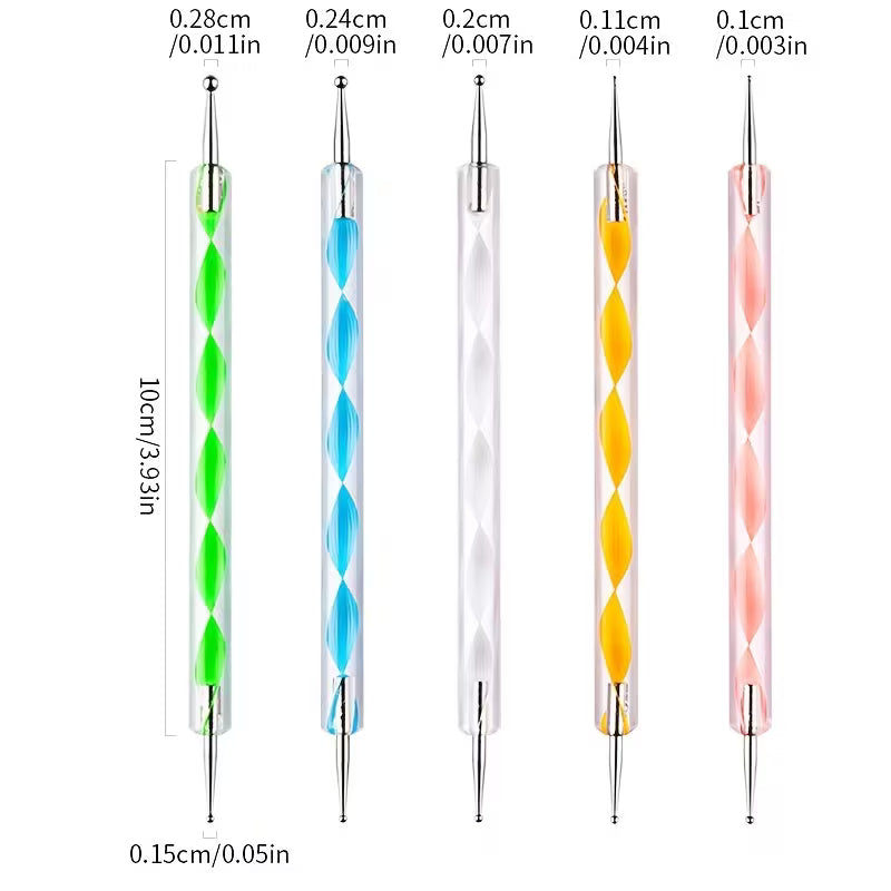 Nail Gel Art Dotting Tool Set 5Pcs