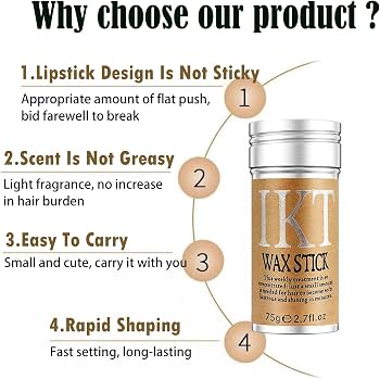Hair Edge Control Wax Stick-styling, Smooth And Non Greasy