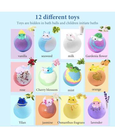 Children’s Bath Bombs Set Bath Gift with Hidden Toys 60g - Safe Ocean Bubble Bath Perfect for Sensory Play Bath time Fun