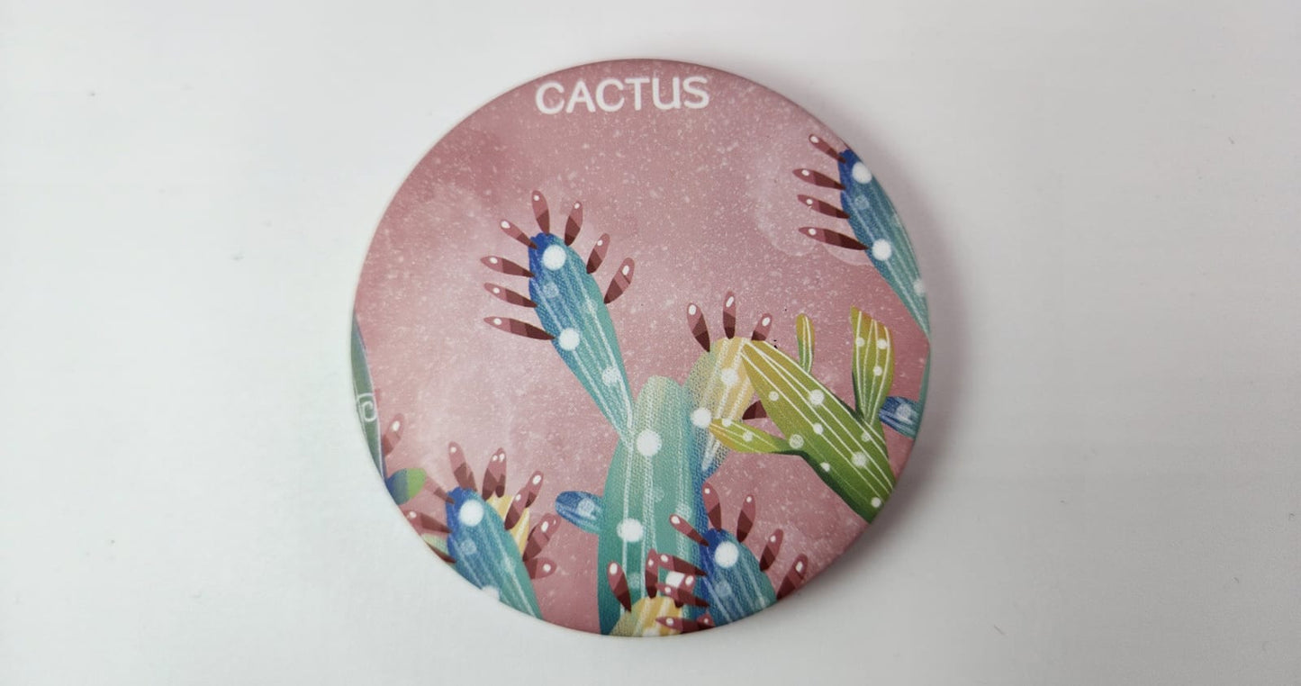 Cosmetic Mirror Classics Fashion 2 in 1 (Plain Mirror and Magnifying Glass) -1336-3