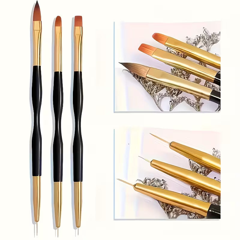 Double Side Strip Brush for Acrylic or Poly Gel