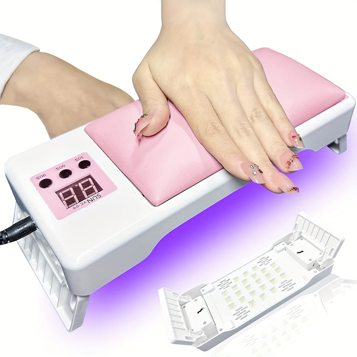 Hand Pillow Nail Enhancement Lamp - All-in-One