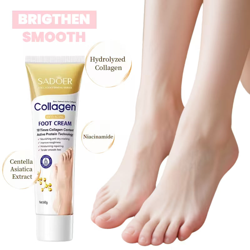 SADOER Collagen Foot Cream 60g - Anti-Aging Cracked Heel Repair