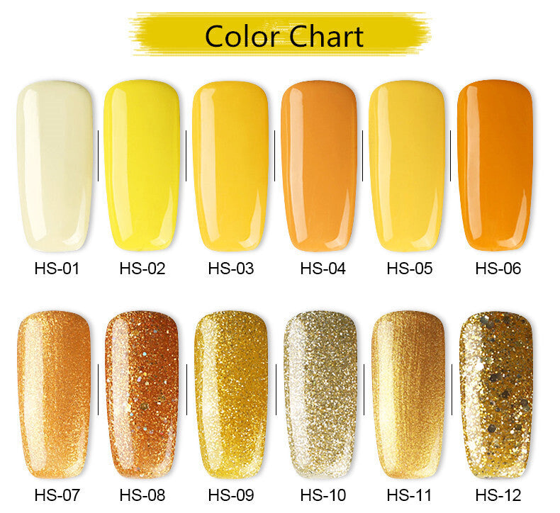 AS UV/LED Gel Polish 15ml - Yellow Series