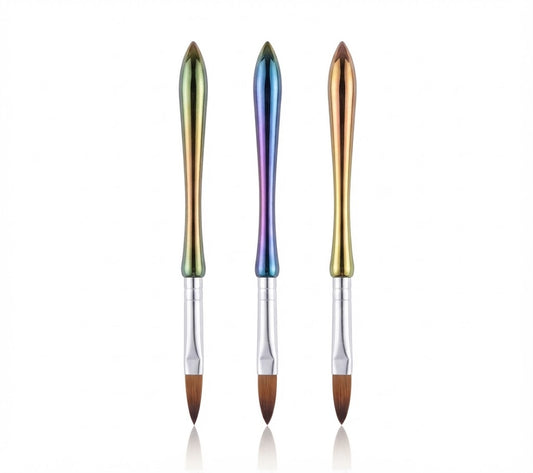 Bling Girl Manicure Acrylic Nail Brush No 12 Rainbow - NB2305108