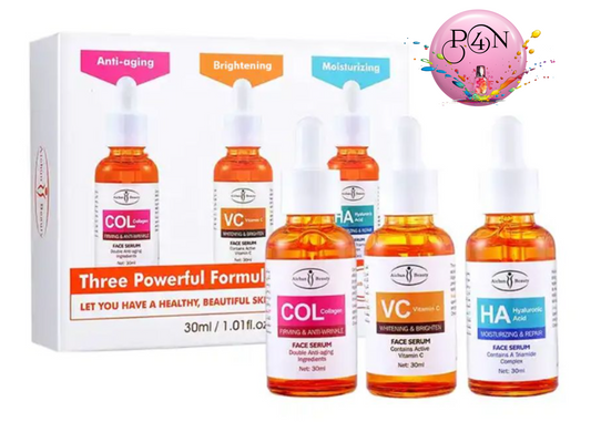 Aichun Beauty Collagen Vitamin C Hyaluronic Acid Face Serum Set