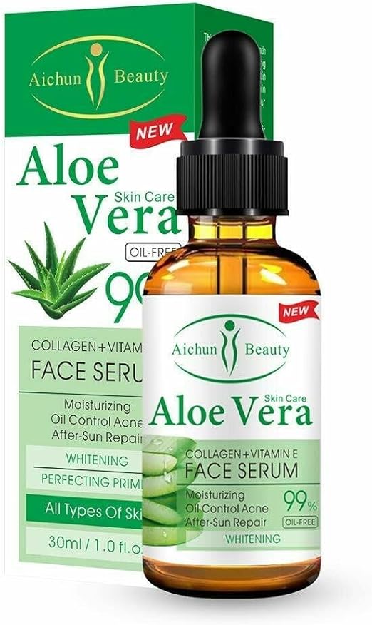 99% Aloe Vera Face Serum with Collagen and Vitamin E