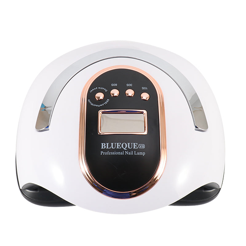 BLUEQUE V8 168W Nail Lamp Quick Drying 42 Beads UV LED Lamp Professional Nail Dryer with Portable Handle for Curing Polish Gel
