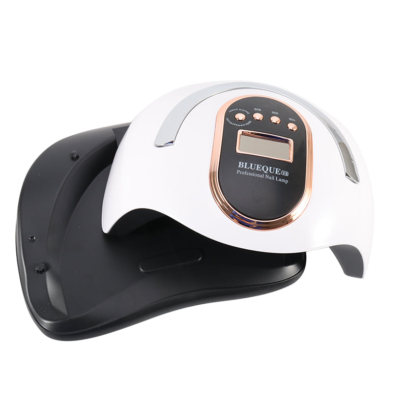 BLUEQUE V8 168W Nail Lamp Quick Drying 42 Beads UV LED Lamp Professional Nail Dryer with Portable Handle for Curing Polish Gel