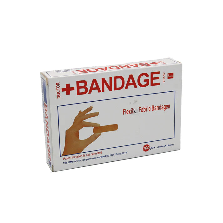 Bandage Flexible Fabric Bandages 100 pcs - 34373-3