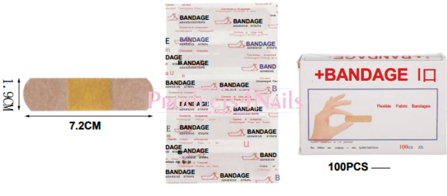 Bandage Flexible Fabric Bandages 100 pcs - 34373-3
