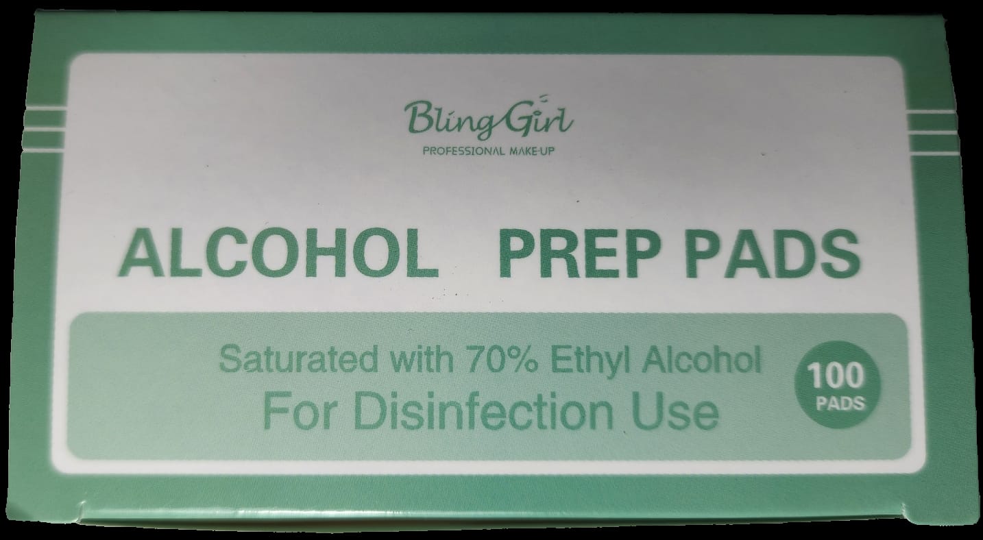 Bling Girl Wipe Alcohol Prep Pads 100 pads