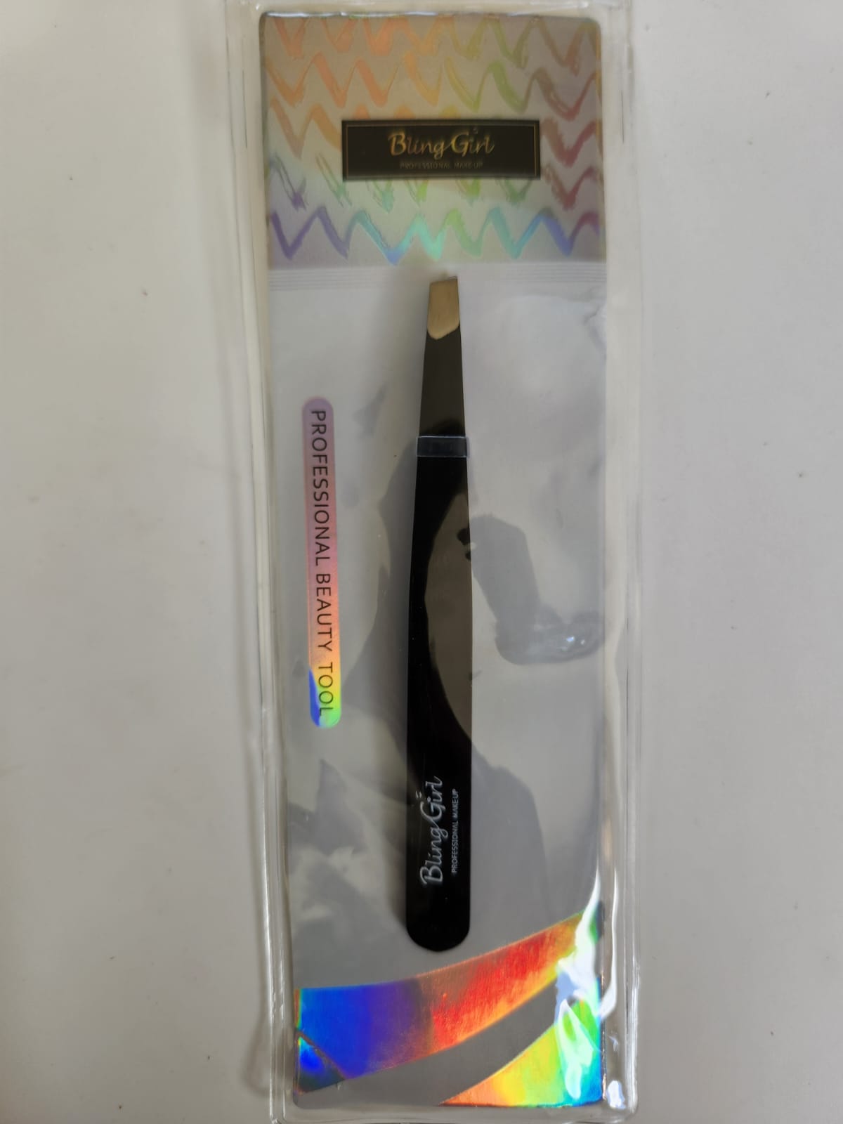 Bling Girl Eyebrow Tweezer Pointed Slant