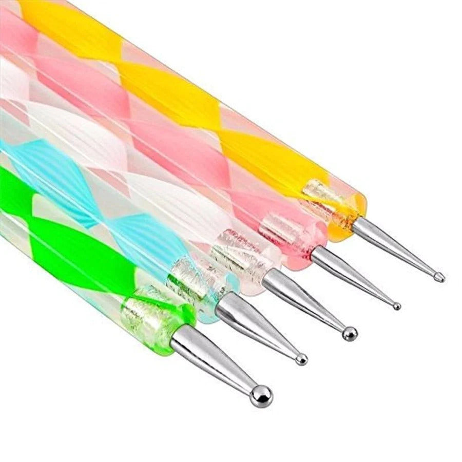 Nail Gel Art Dotting Tool Set 5Pcs