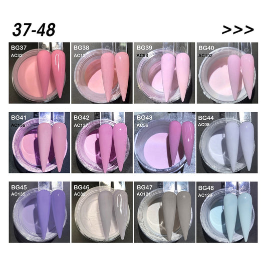 Bling Girl Rose Gold Acrylic Powder #37 to #48 (QUICK view)