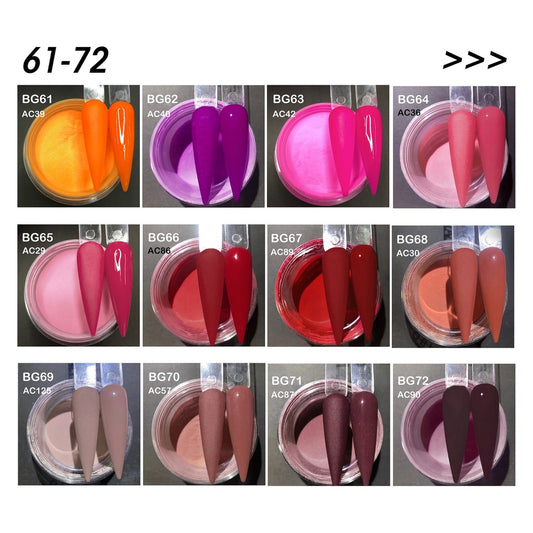 Bling Girl Rose Gold Acrylic Powder #61 to #72 (QUICK view)