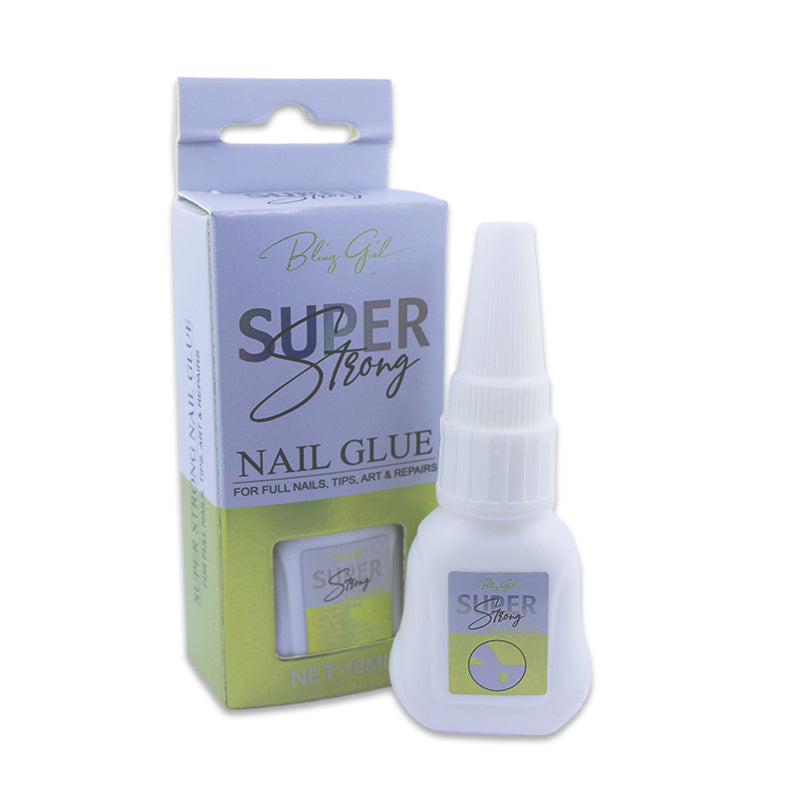 Bling Girl SUPER STRONG NAIL GLUE FOR FULL NAILS,TIPS,ART & REPAIRS 18ml