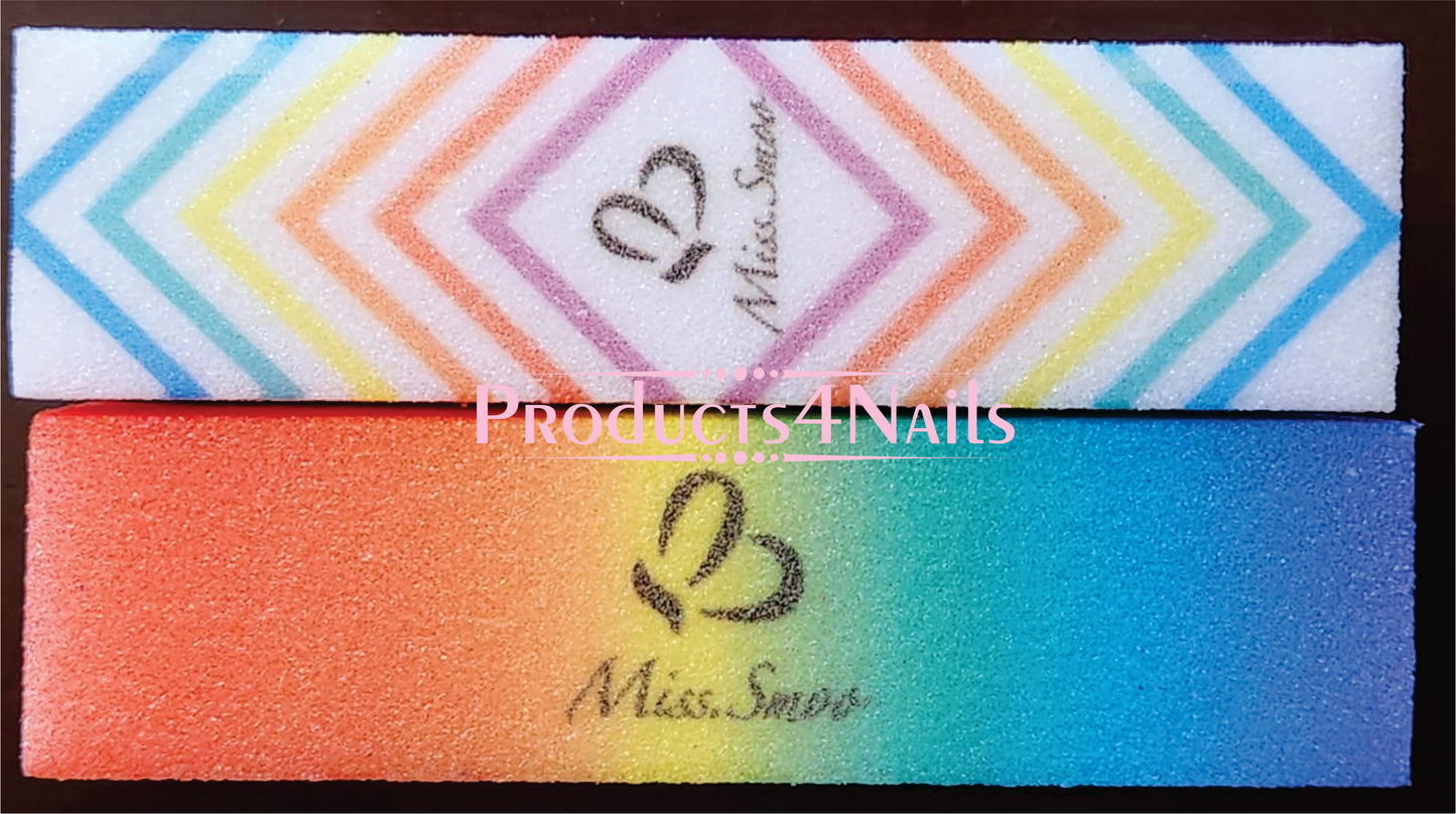 Sanding Nail Buffer Rainbow - Miss Smoo