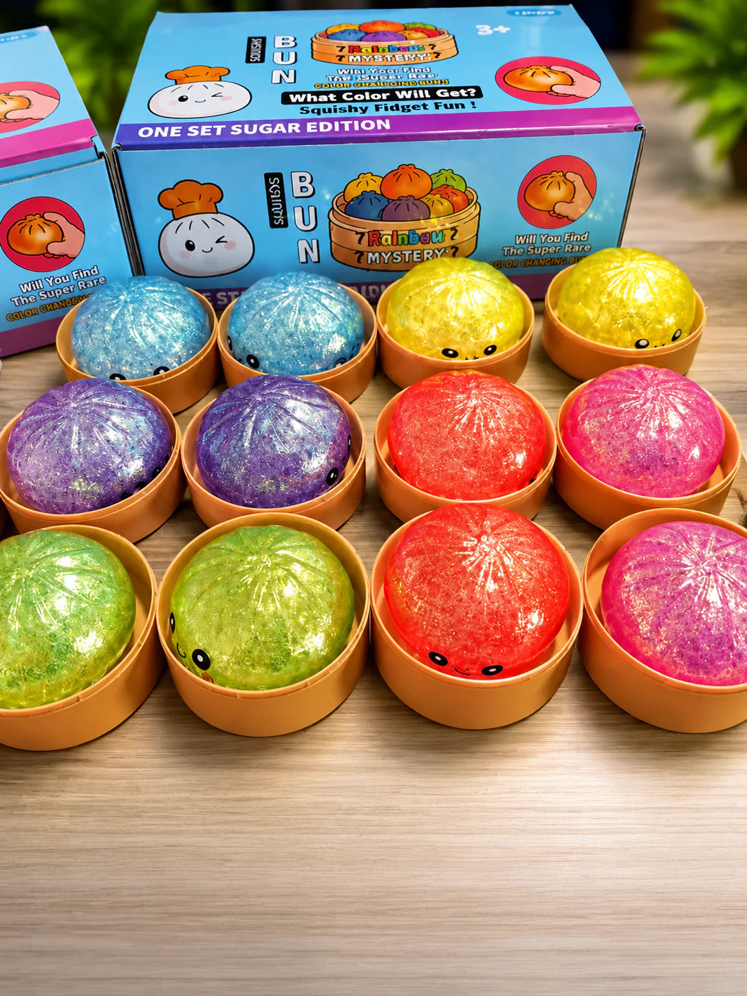 Rainbow Mystery Squishy Bun Dumpling