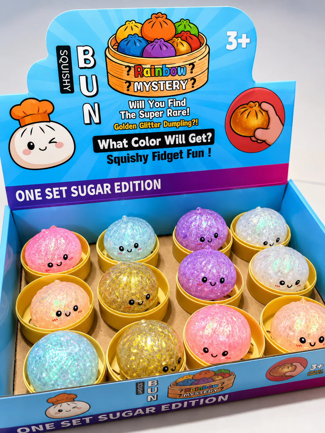Rainbow Mystery Squishy Bun Dumpling