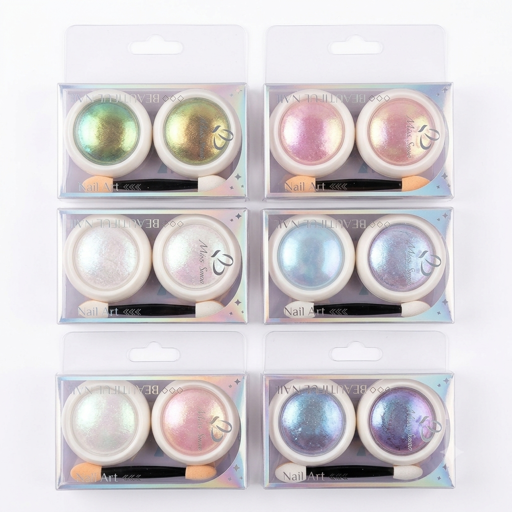 CHROME Powder 4pcs MIX (BEAUTIFUL NAIL ART)