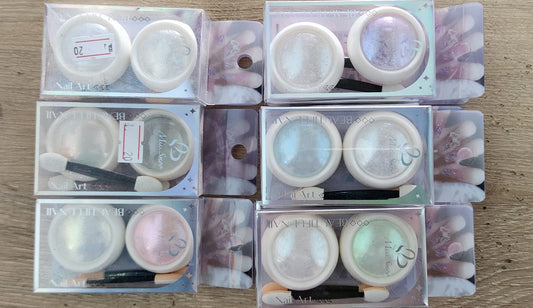 CHROME Powder 4pcs MIX (BEAUTIFUL NAIL ART)